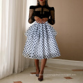 Black Lolita Polka Dot High Elastic Waist Cute Mesh Tutu Women Skirt